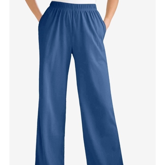 Woman Within Knit Wide-Leg Pants | Size 12S | NWT - Picture 15 of 15